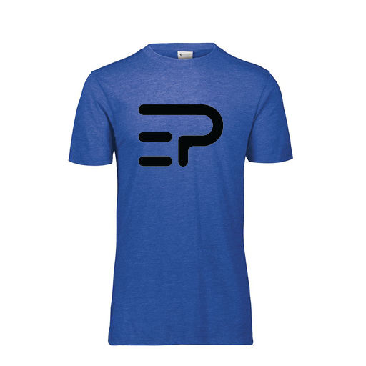 [FTSCUBRY-YS-LOGO2] Decker Youth Tri-Blend T-Shirt - Short Sleeve (Youth S, Royal, Logo 2)