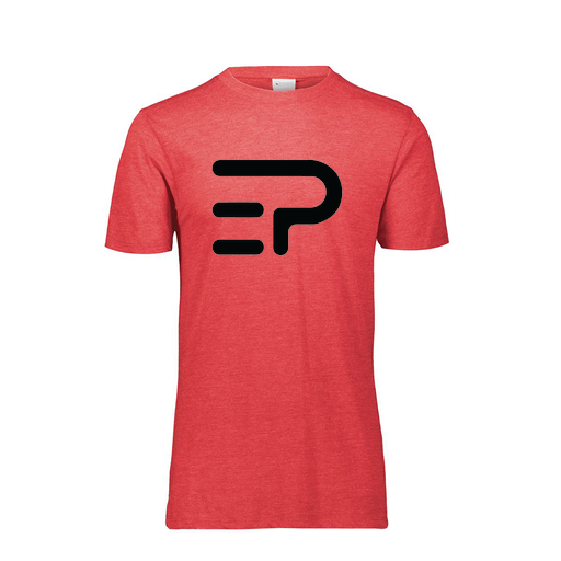 [FTSCUBRD-YS-LOGO2] Decker Youth Tri-Blend T-Shirt - Short Sleeve (Youth S, Red, Logo 2)