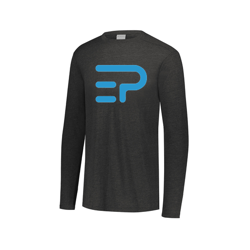 [FTLCUBBK-AXS-LOGO1] Decker Men's Tri-Blend T-Shirt - Long Sleeve (Adult XS, Black, Logo 1)