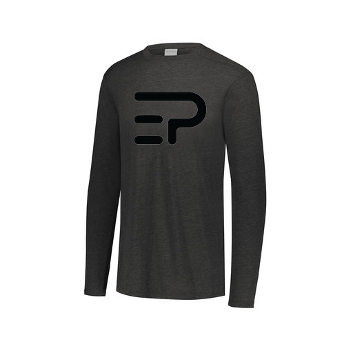 [FTLCUBBK-AXS-LOGO2] Decker Men's Tri-Blend T-Shirt - Long Sleeve (Adult XS, Black, Logo 2)