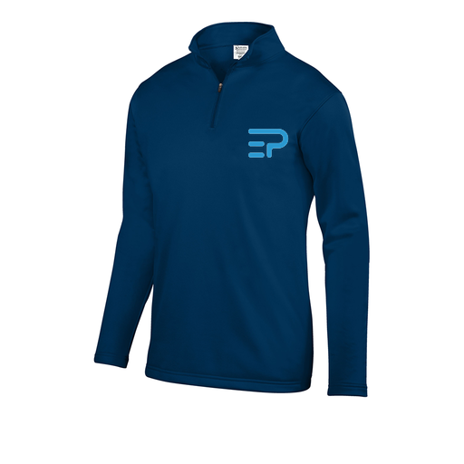 [FOLQFFNV-AS-LOGO1] Decker Men's FlexFleece 1/4 Zip (Adult S, Navy, Logo 1)