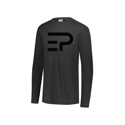 [3076.K94.S-LOGO2] Youth LS Ultra-blend T-Shirt (Youth S, Black, Logo 2)