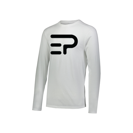 [FTLCUBWH-YS-LOGO2] Decker Youth Tri-Blend T-Shirt - Long Sleeve (Youth S, White, Logo 2)