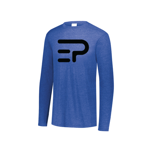 [3076.U55.S-LOGO2] Youth LS Ultra-blend T-Shirt (Youth S, Royal, Logo 2)