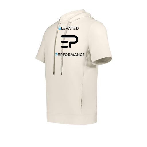 [222605-WHT-YS-LOGO3] YOUTH VENTURA SOFT KNIT SHORT SLEEVE HOODIE (Youth S, White, Logo 3)